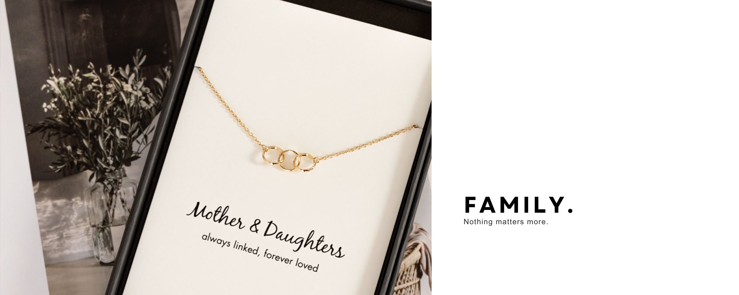 Double Circle Necklace