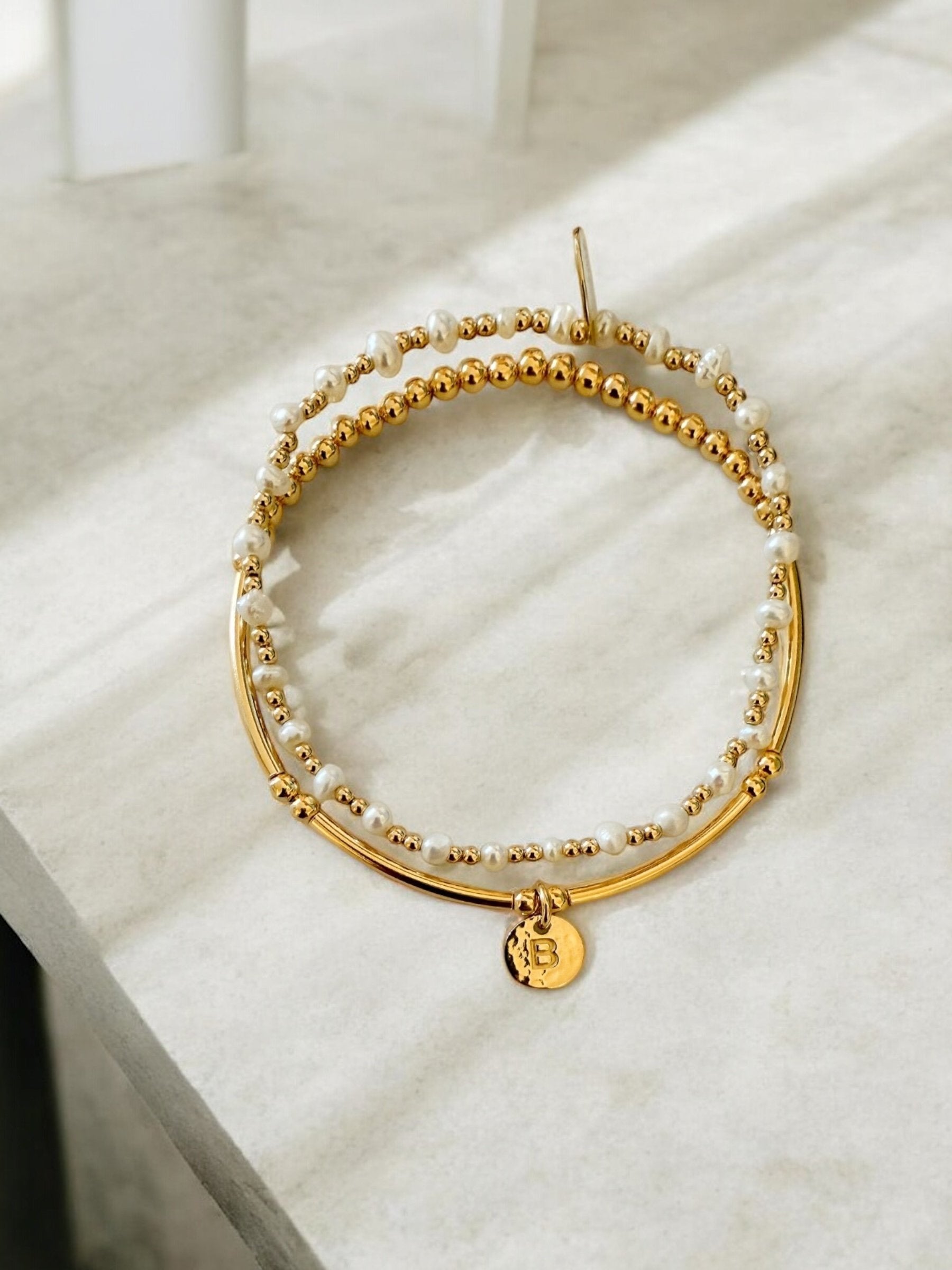 Love Letter Duo Gold Bracelets