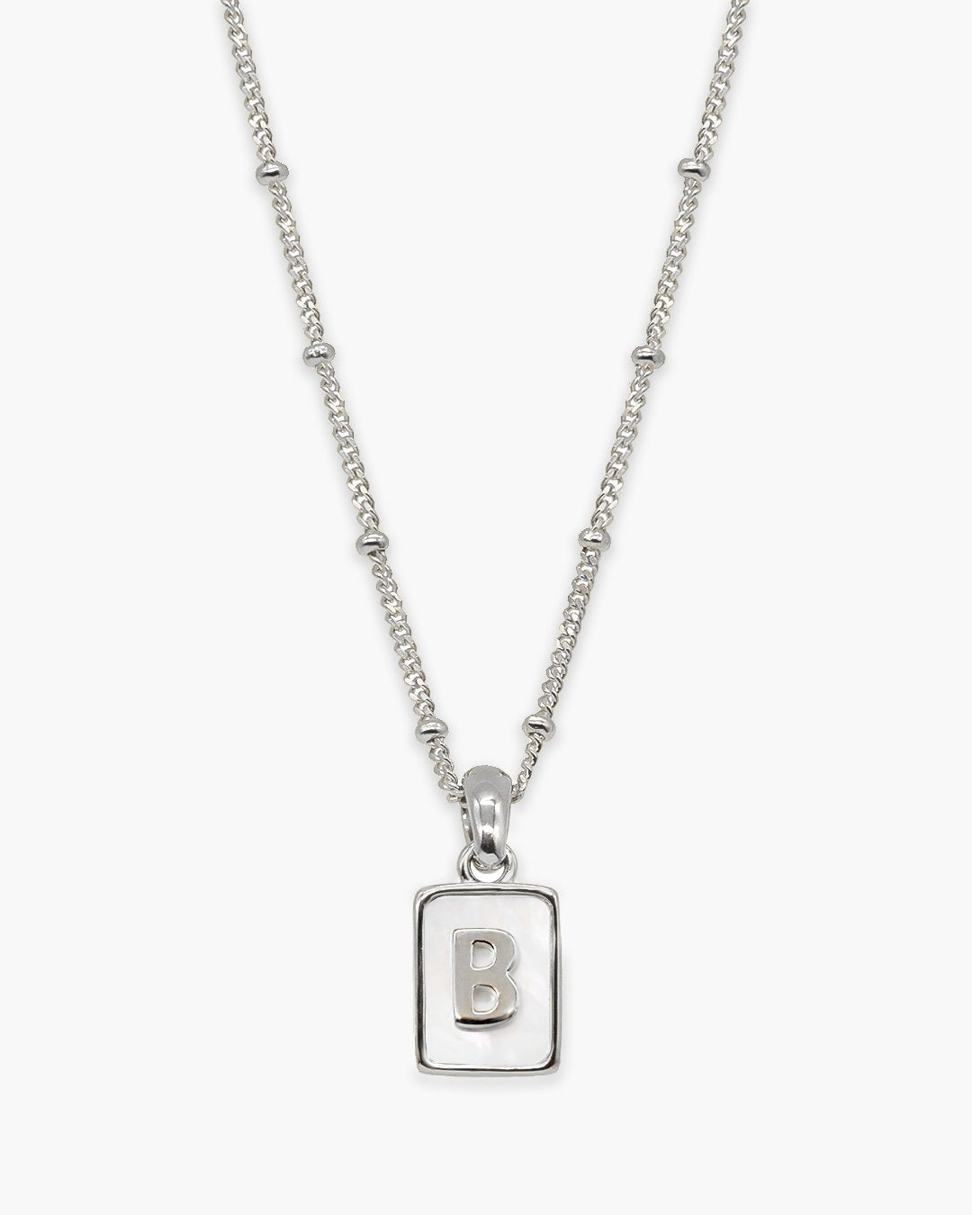 Love Letter Pearl Necklace Silver