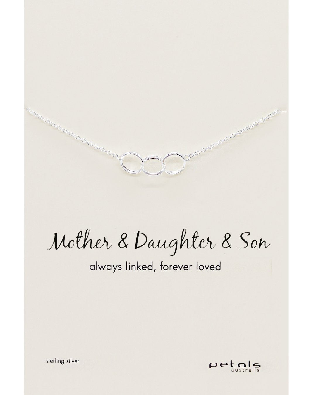 Mother & Daughter & Son Necklace