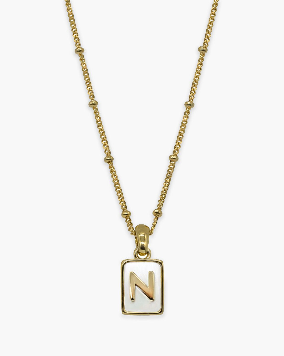 Love Letter Pearl Necklace Gold
