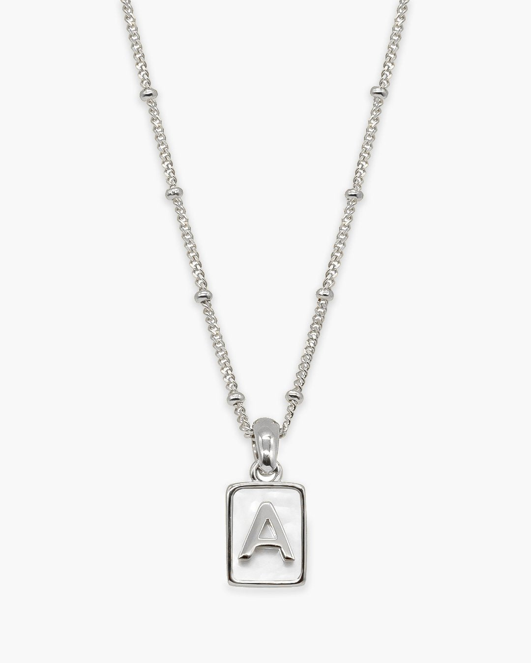 Love Letter Pearl Necklace Silver