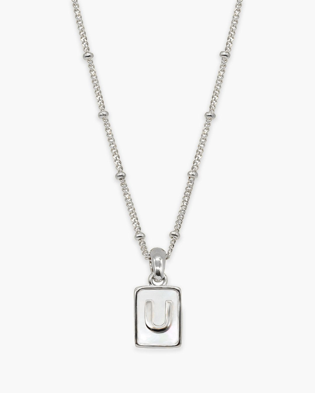 Love Letter Pearl Necklace Silver