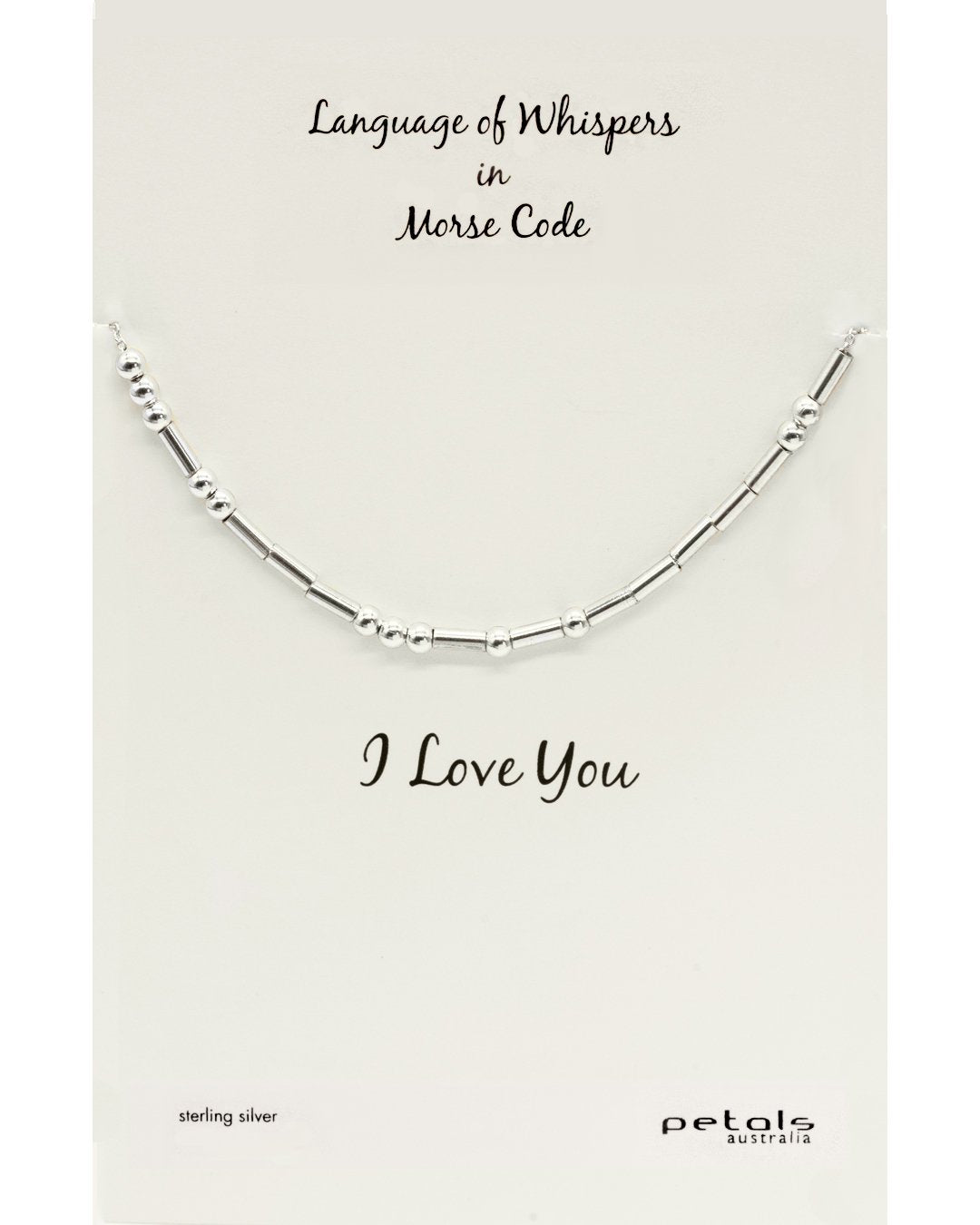 I Love You Morse Code Necklace