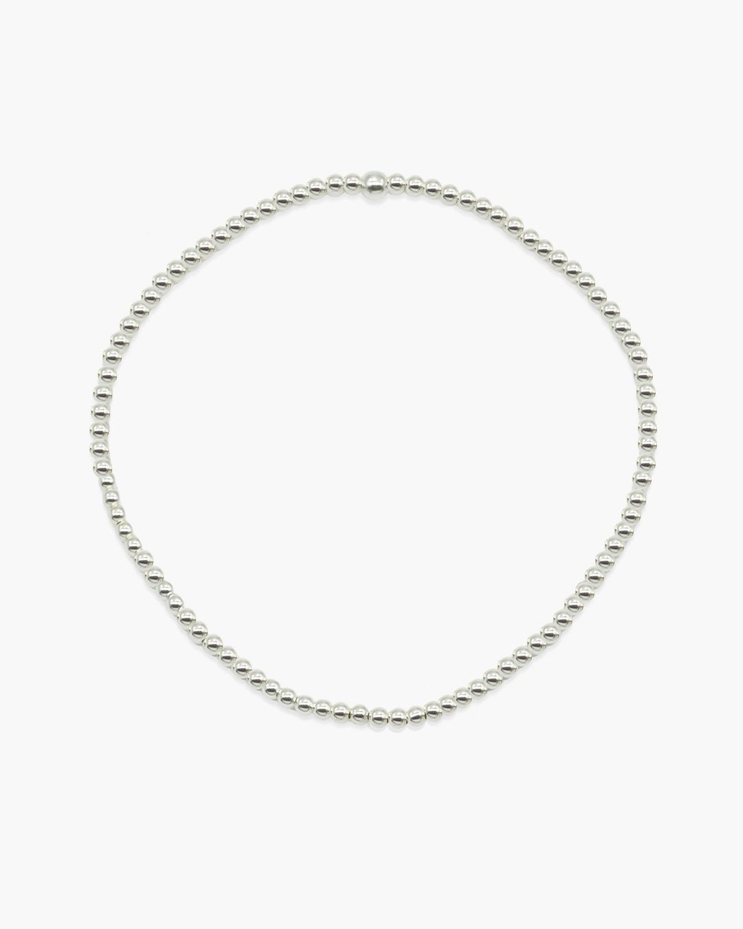 Silver Beaded Bracelet