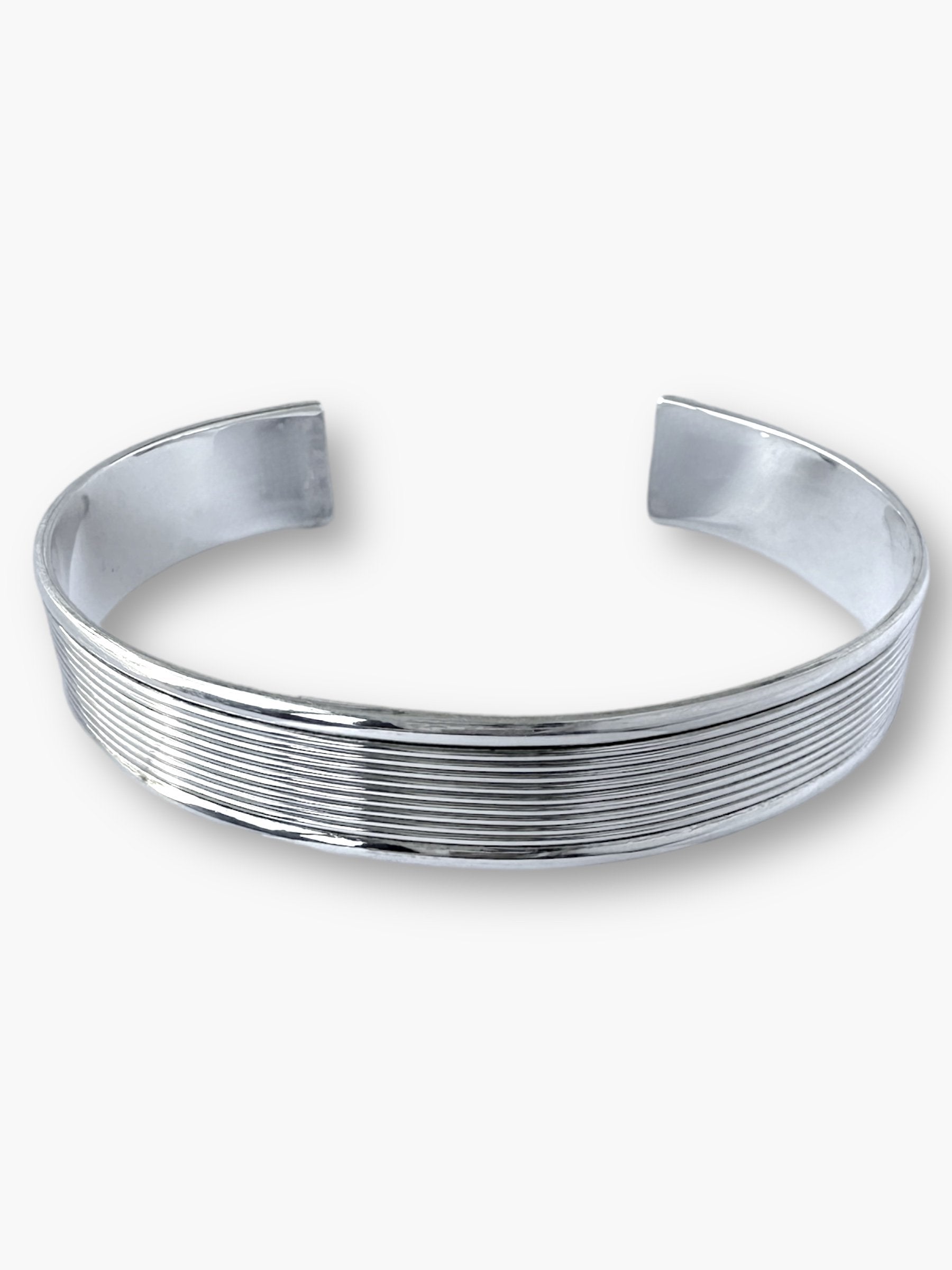 Silver Striped Cuff