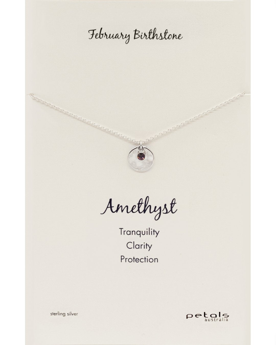 February Amethyst Necklace