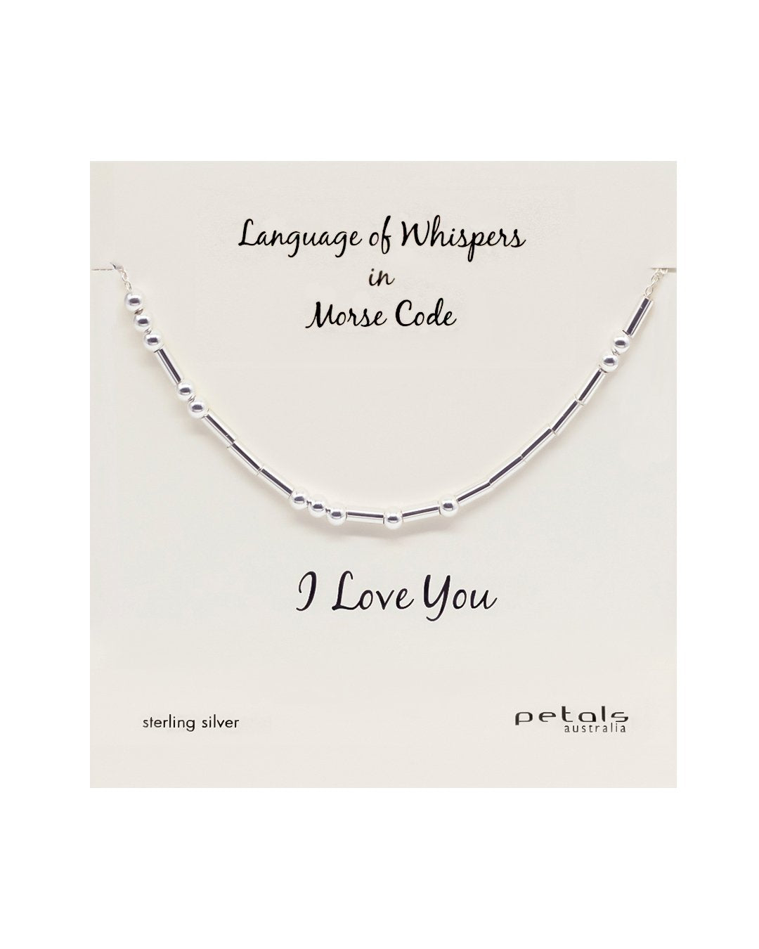 I Love You Morse Code Bracelet