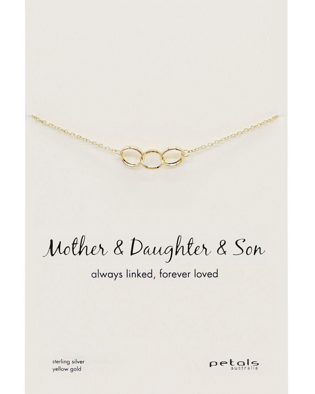 Mother & Daughter & Son Necklace