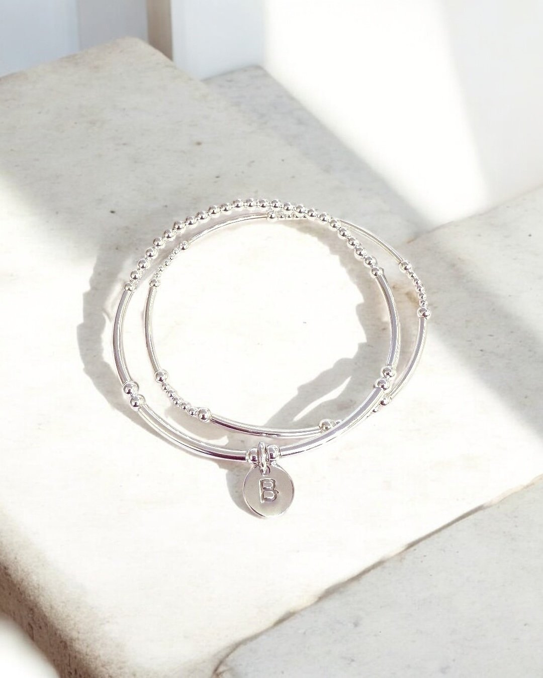 Love Letter Duo Silver Bracelets