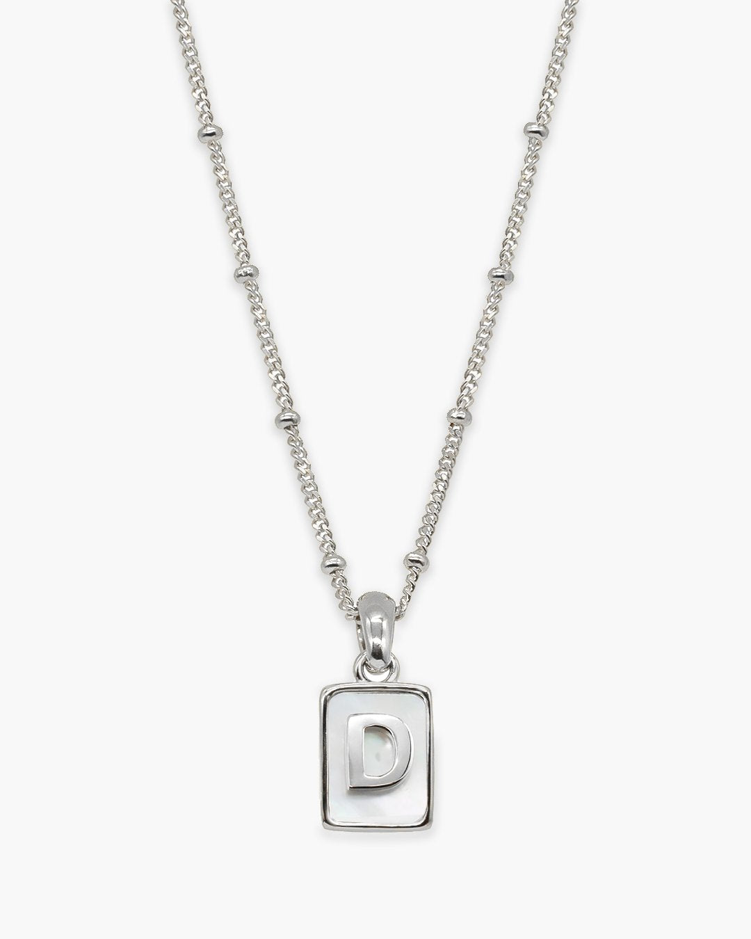 Love Letter Pearl Necklace Silver
