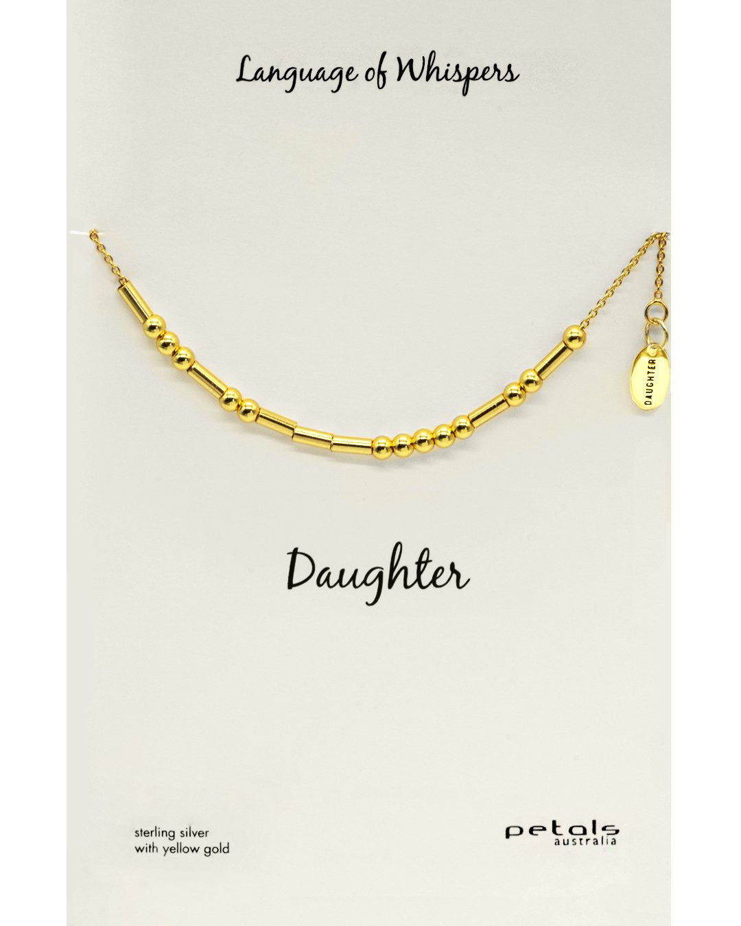 Daughter Morse Code Necklace