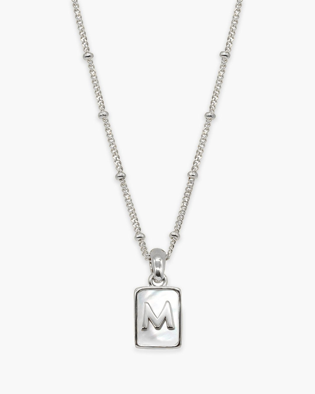 Love Letter Pearl Necklace Silver