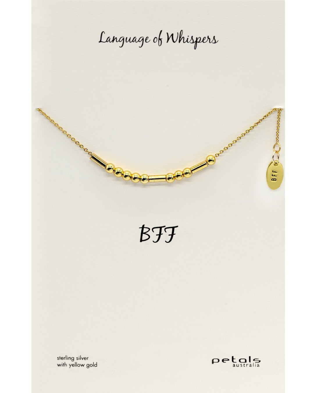 BFF Morse Code Necklace