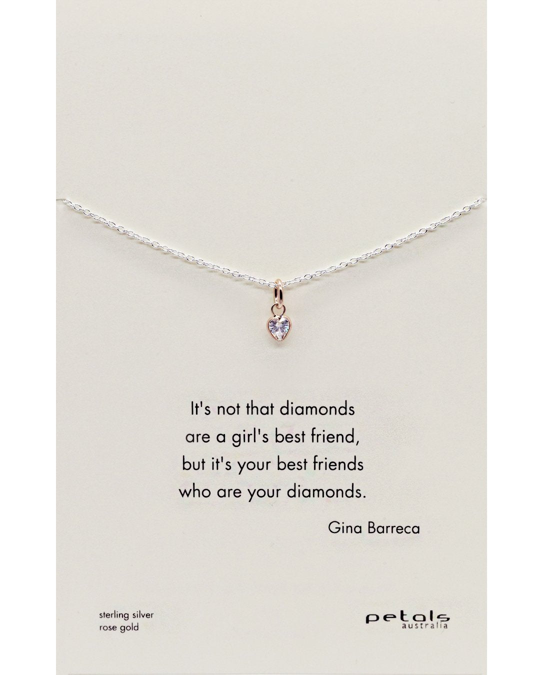 Mini Heart Necklace CZ