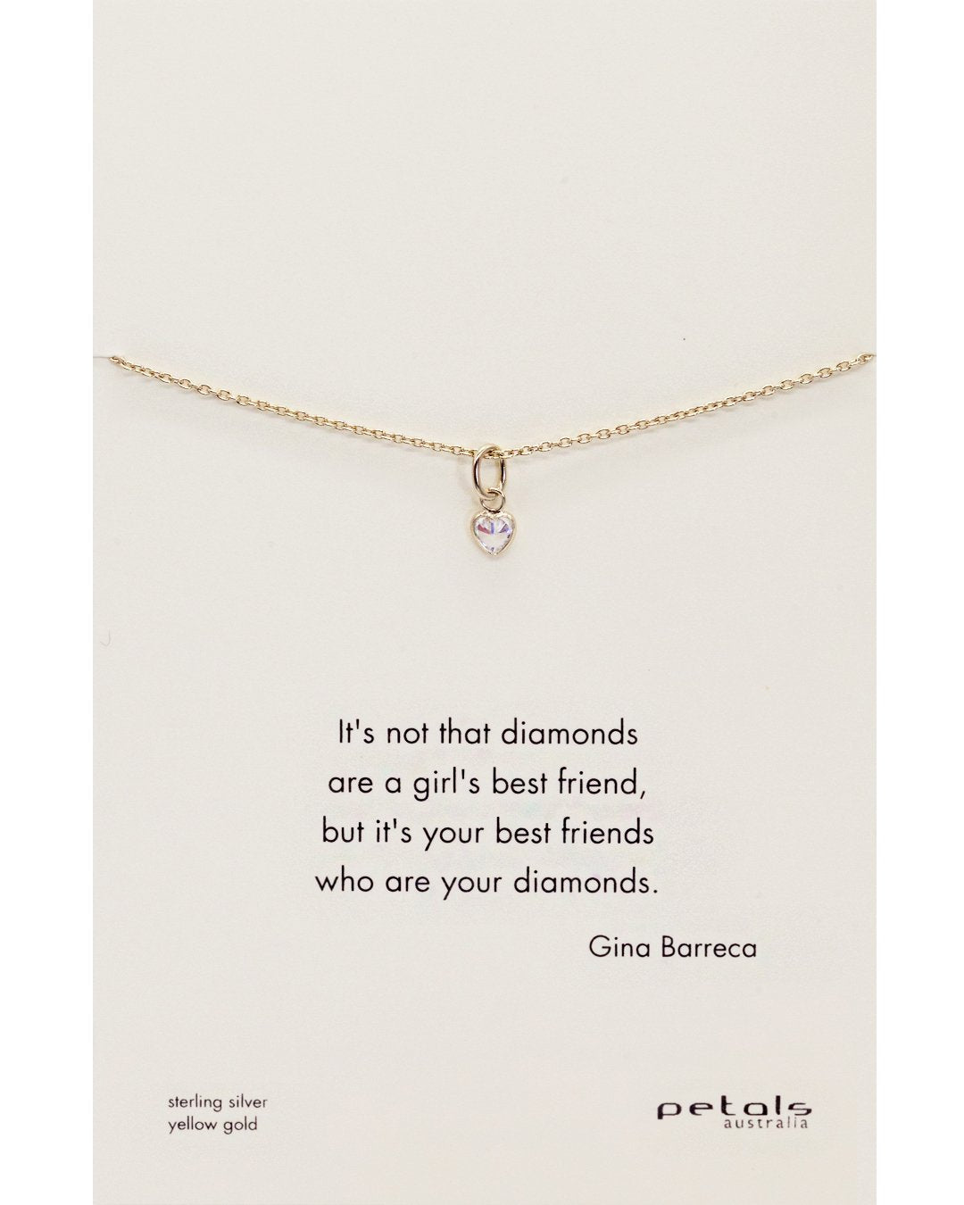 Mini Heart Necklace CZ