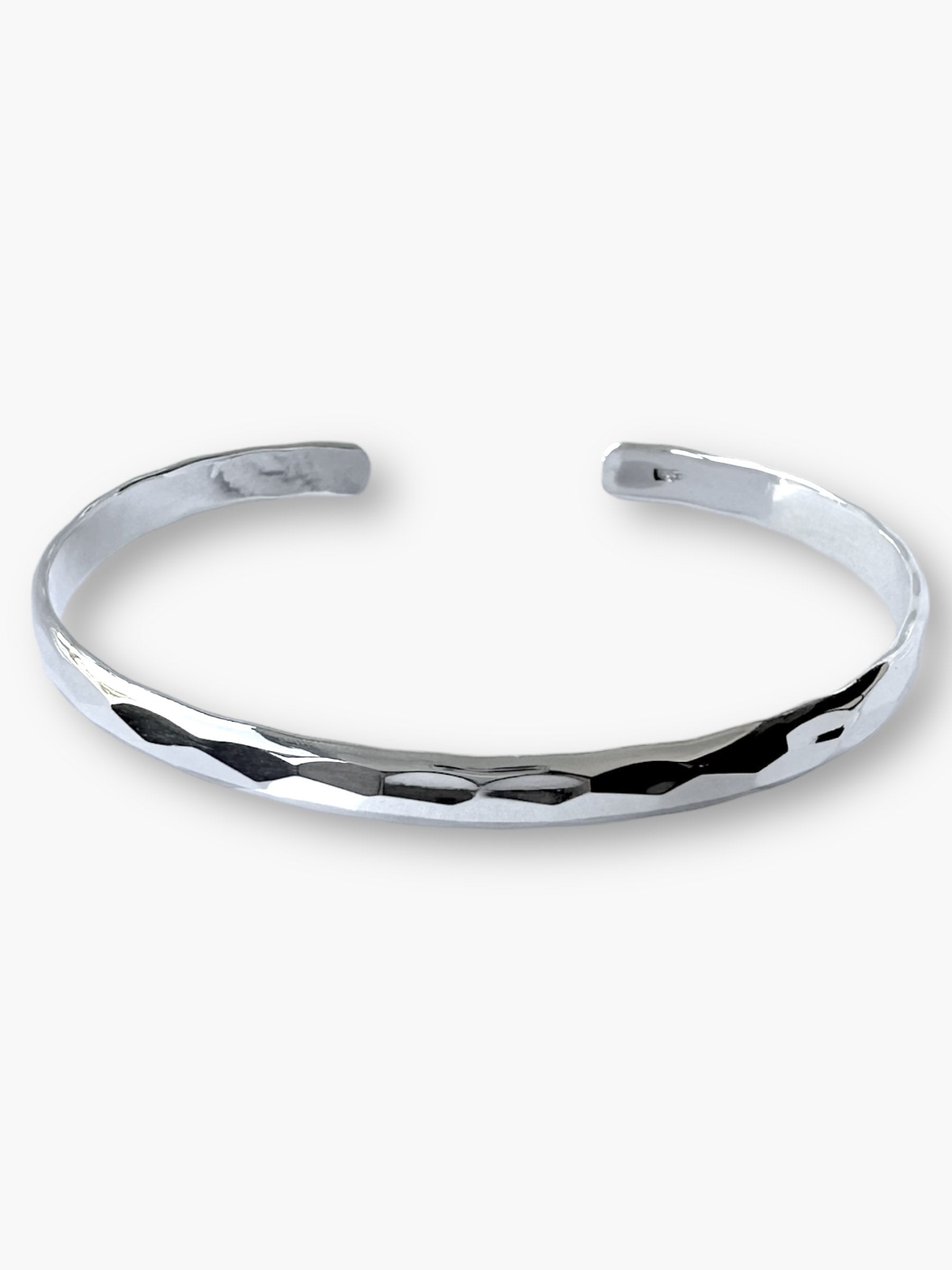 Silver- D Hammer Cuff