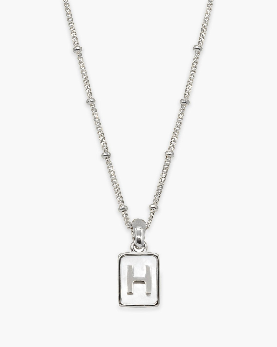 Love Letter Pearl Necklace Silver