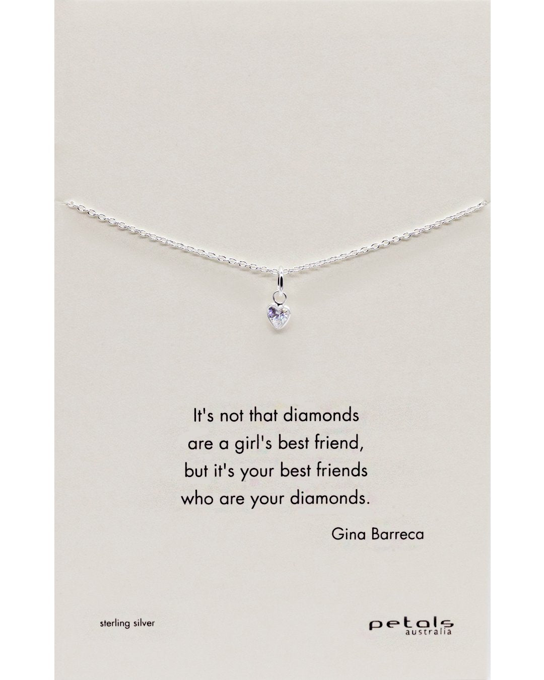 Mini Heart Necklace CZ