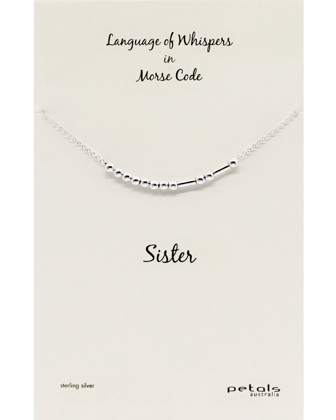 Sister Morse Code Necklace