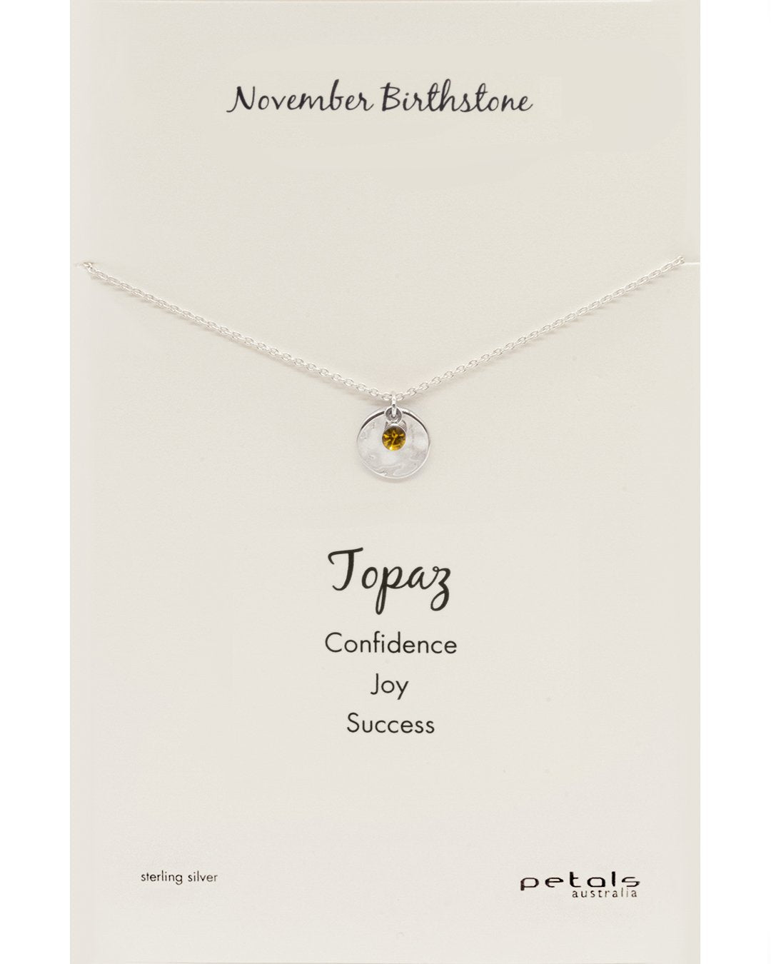 November Topaz Necklace