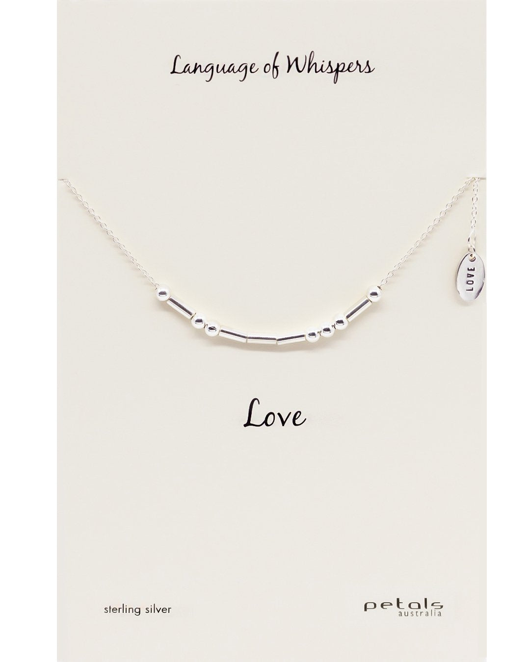 Love Morse Code Necklace