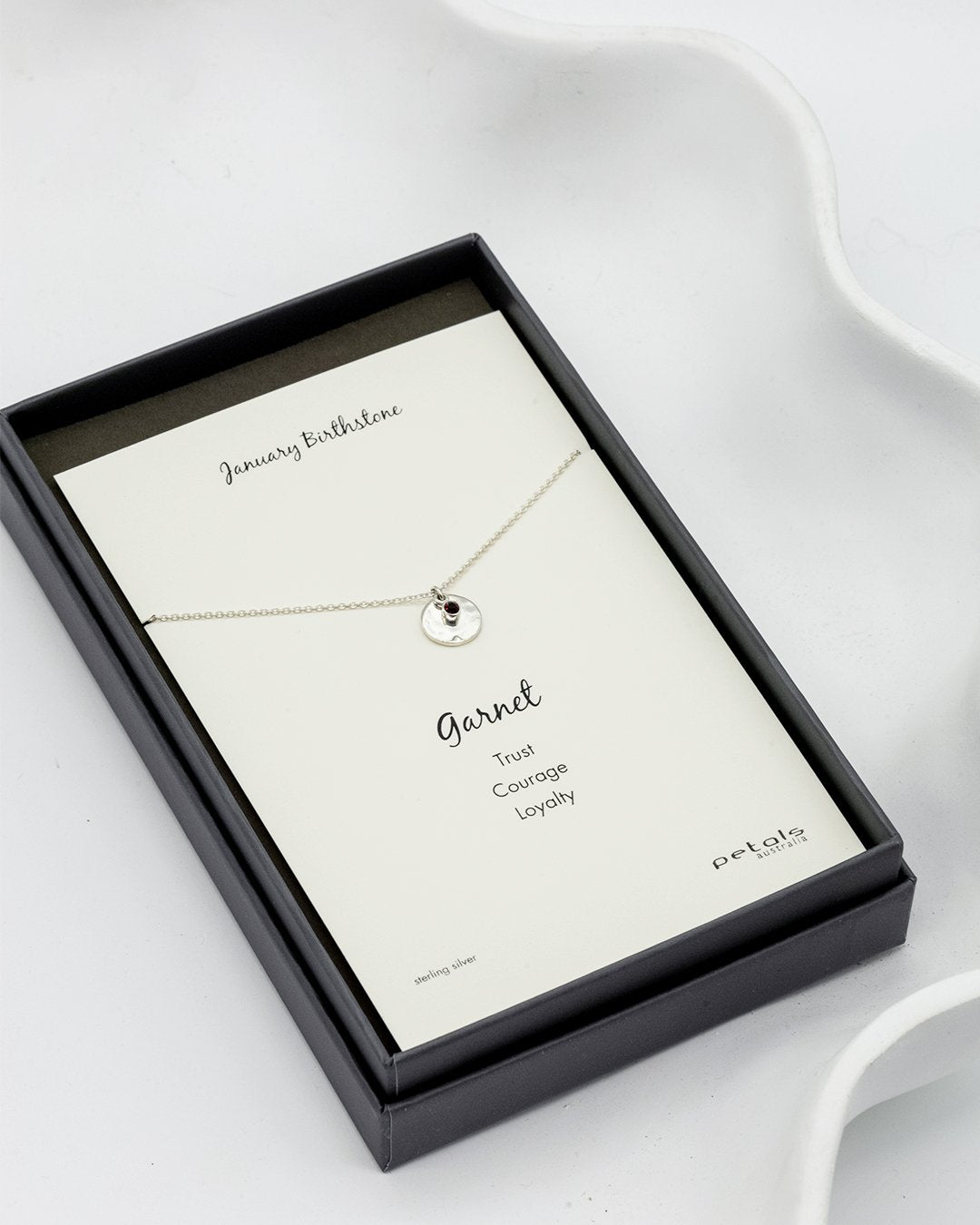 January Garnet Necklace