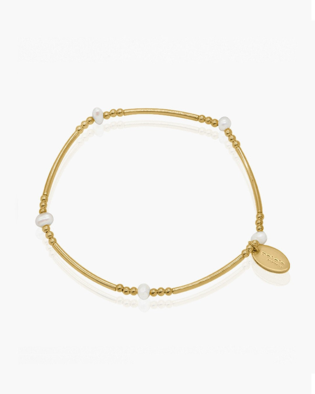Gold 1 Pearl Bracelet