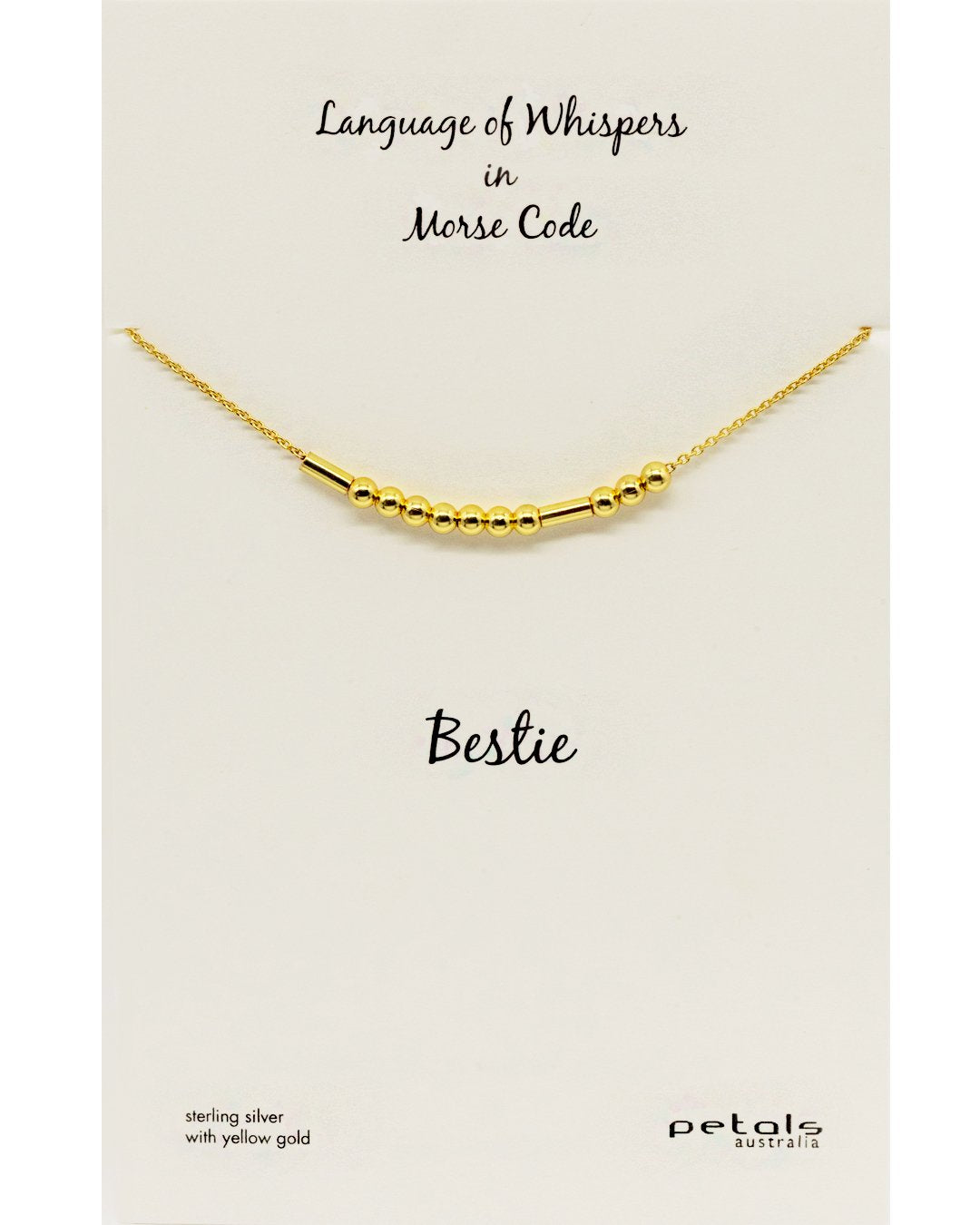 Bestie Morse Code Necklace