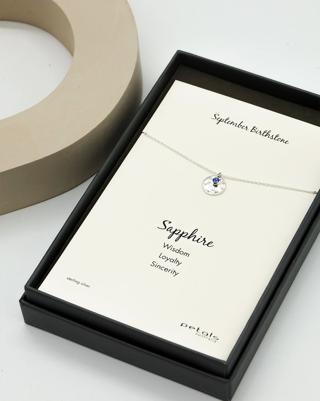 September Sapphire Necklace