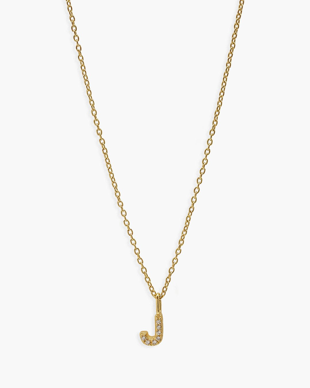 Love Letter Zirconia Necklace Gold
