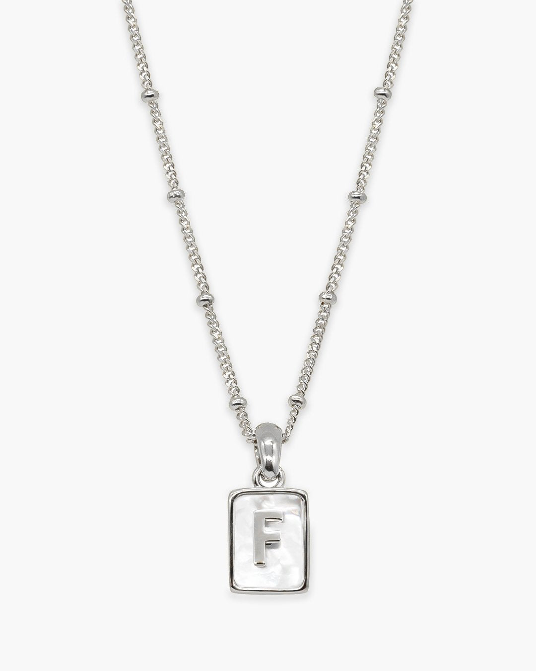 Love Letter Pearl Necklace Silver