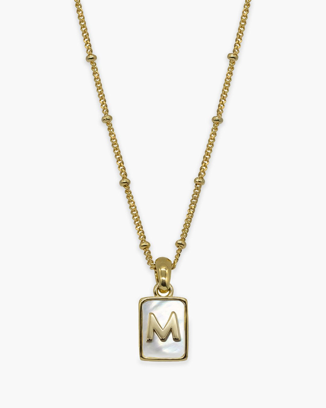 Love Letter Pearl Necklace Gold