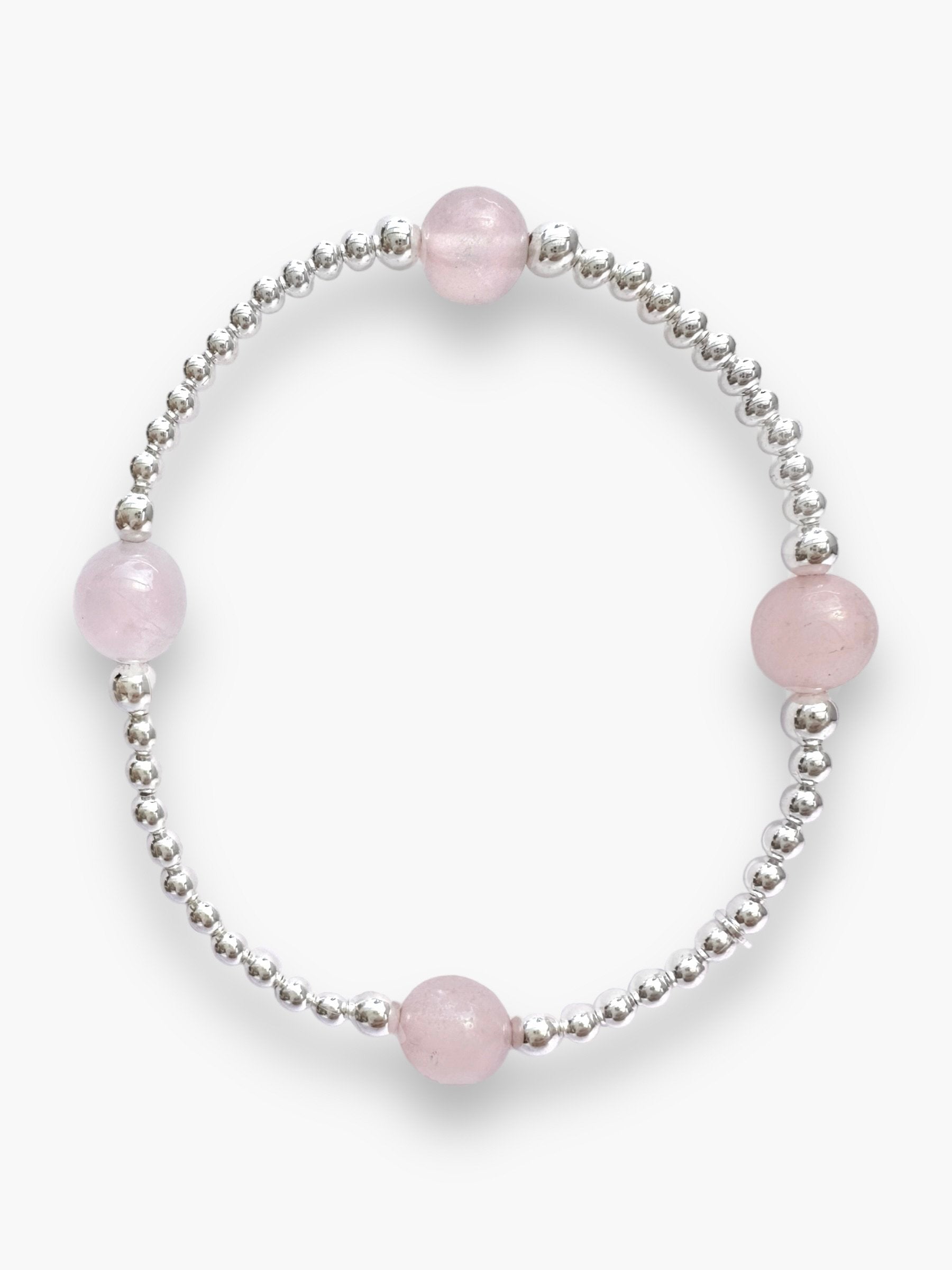 Rose Quartz 4 Stone Bracelet