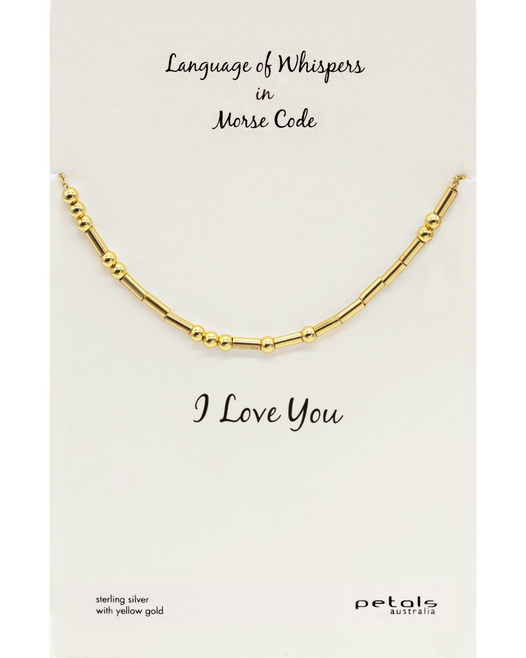 I Love You Morse Code Necklace