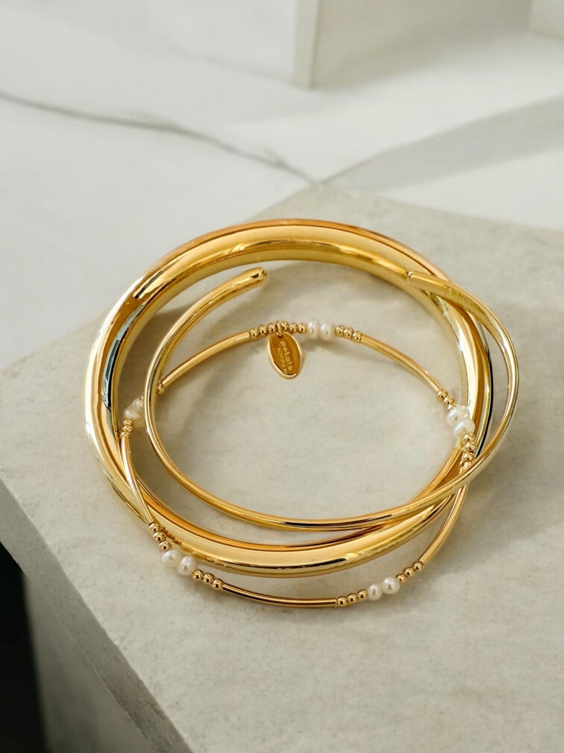 Gold Bracelet Stack
