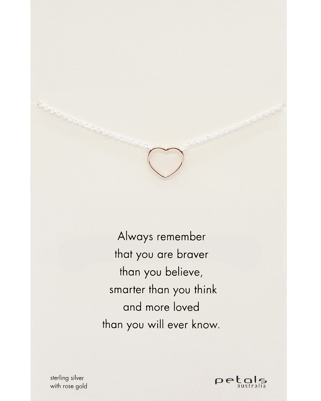Remember Open Heart Necklace