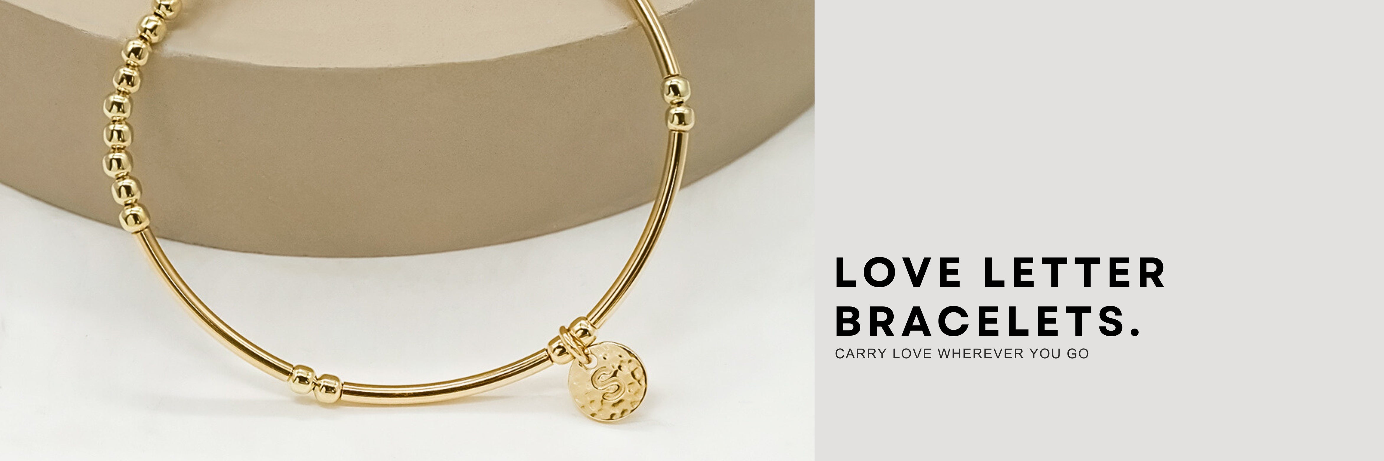 LOVE LETTER BRACELETS GOLD