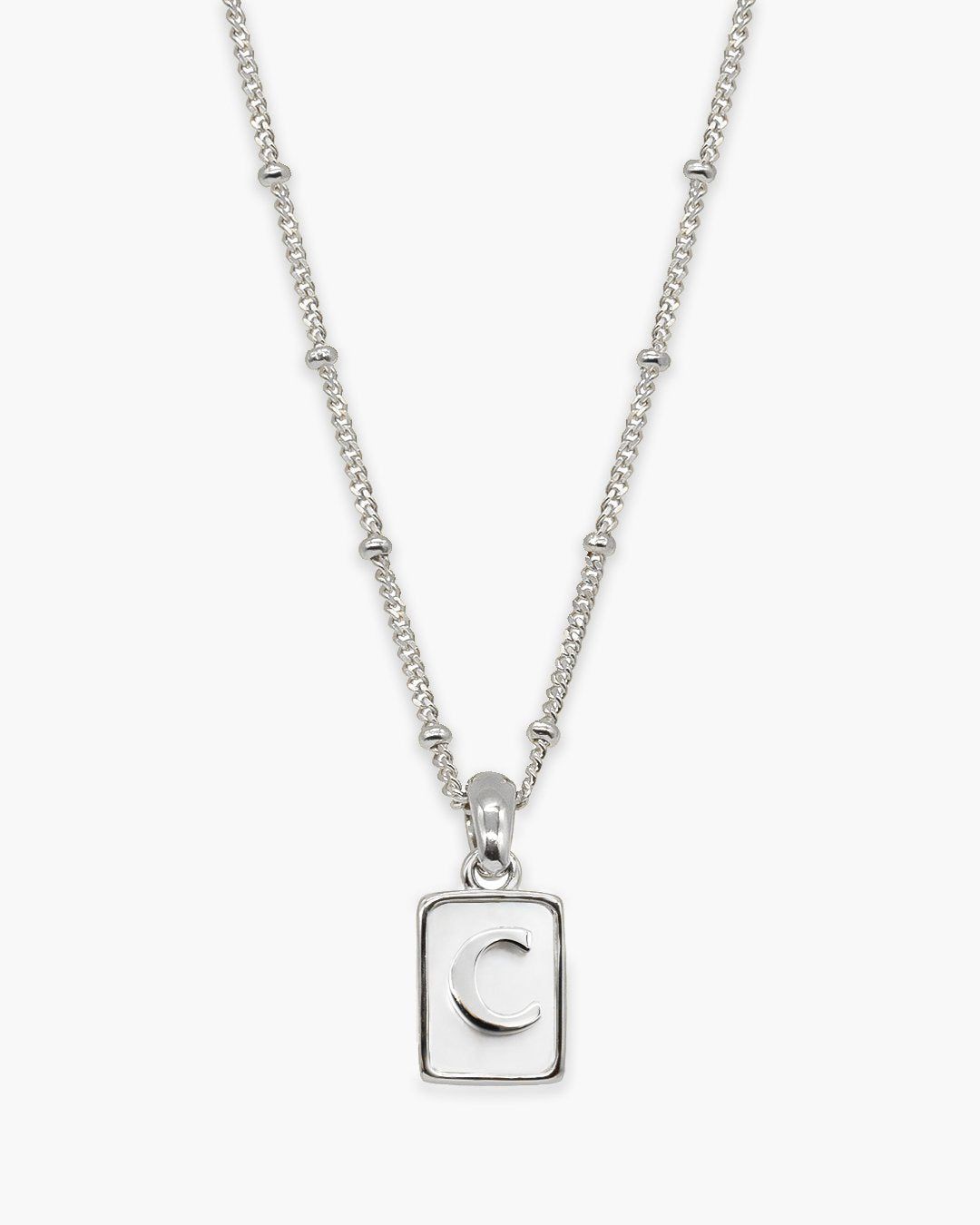 Love Letter Pearl Necklace Silver