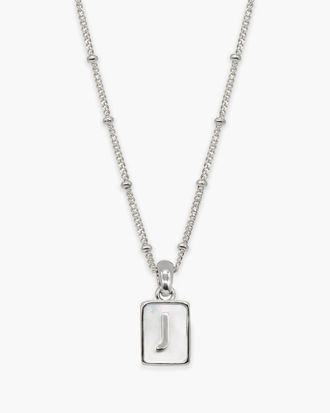 Love Letter Pearl Necklace Silver