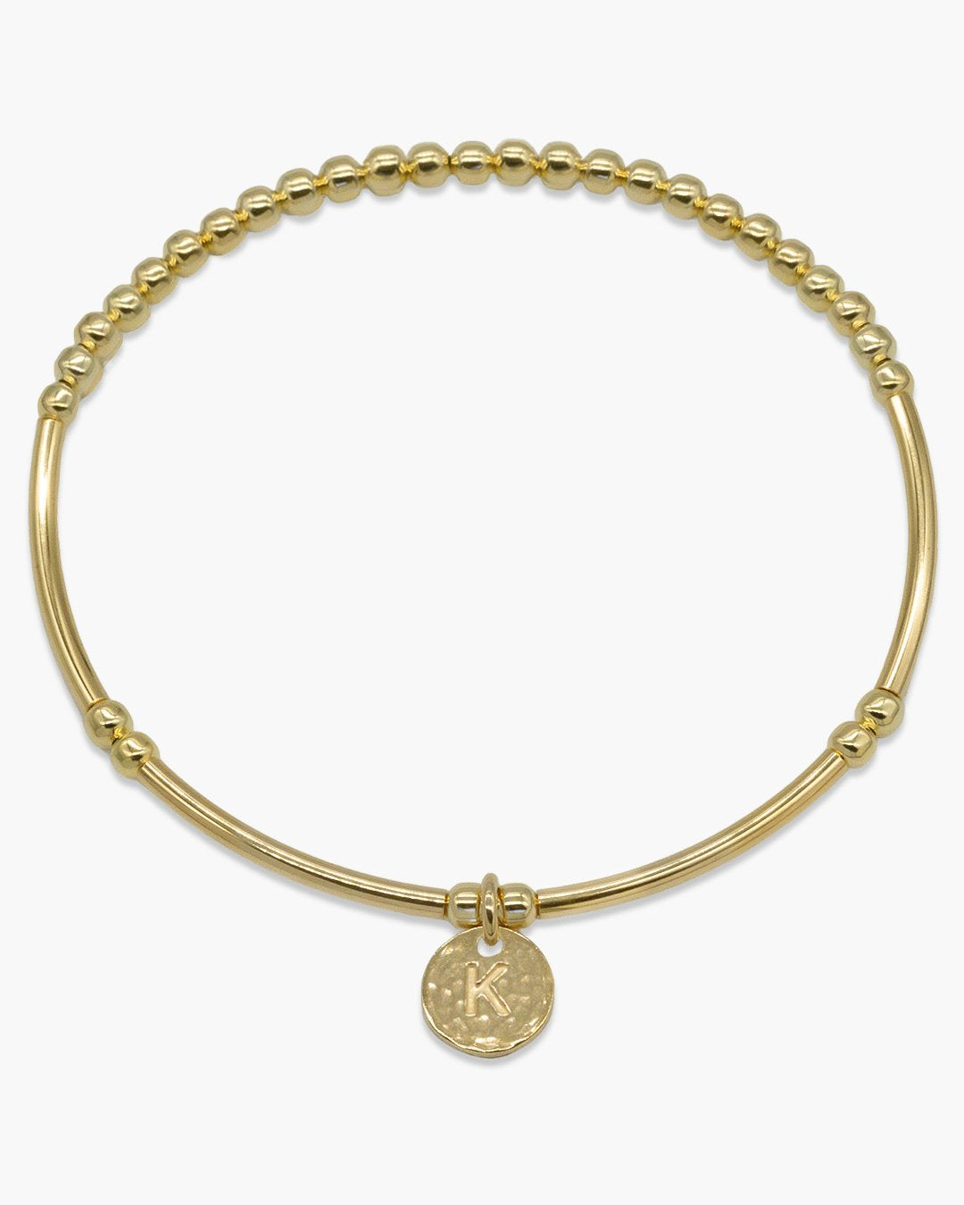 Love Letter Hammered Bracelet Gold