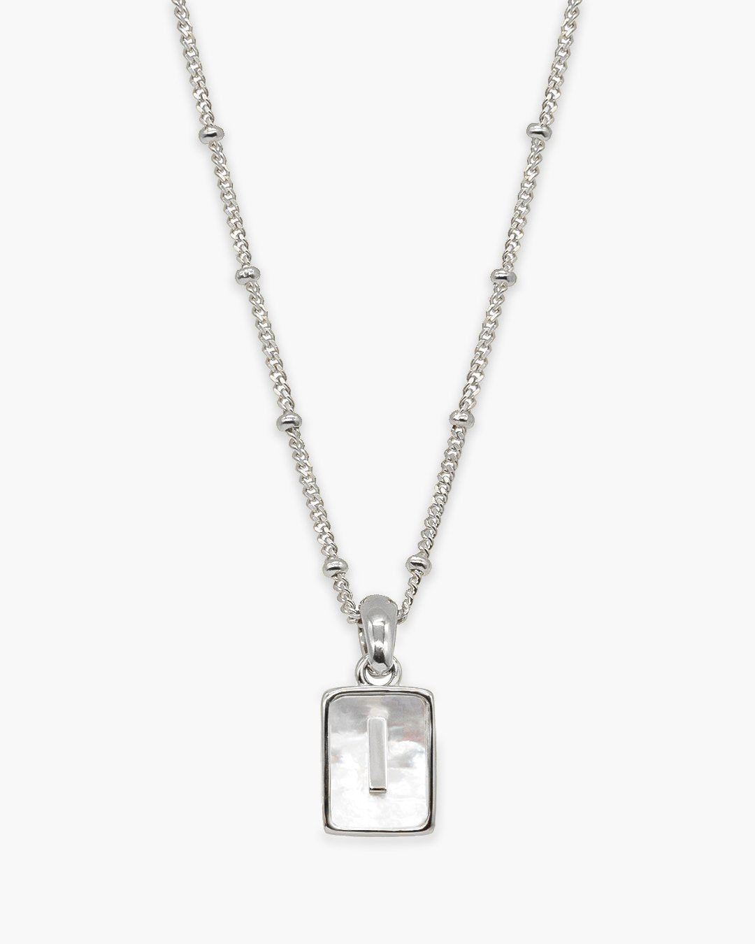 Love Letter Pearl Necklace Silver