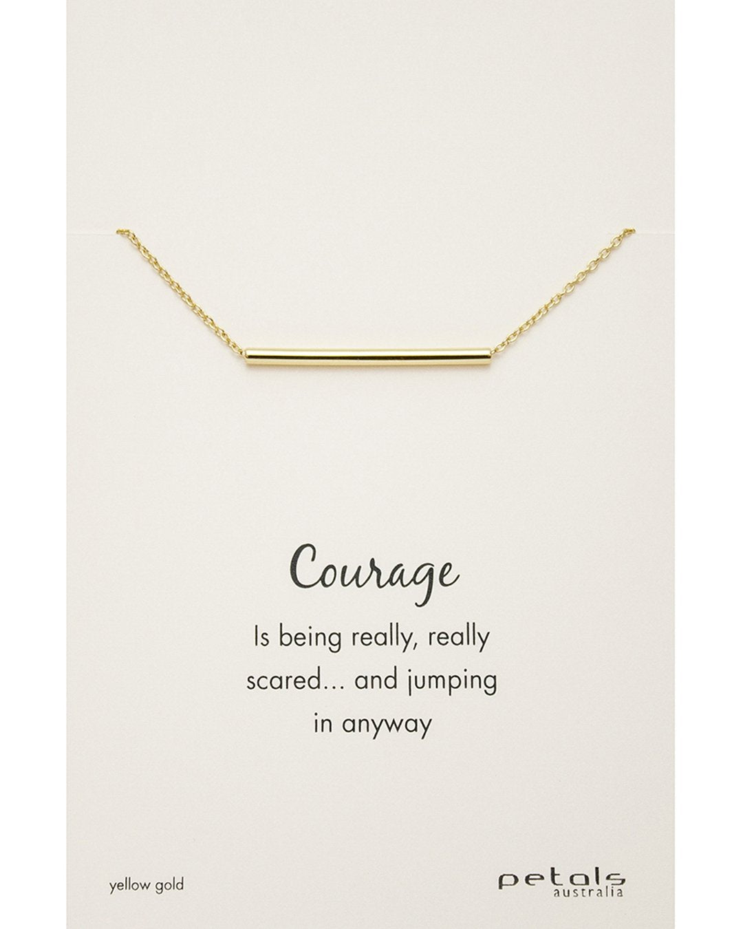 Courage Bar Necklace