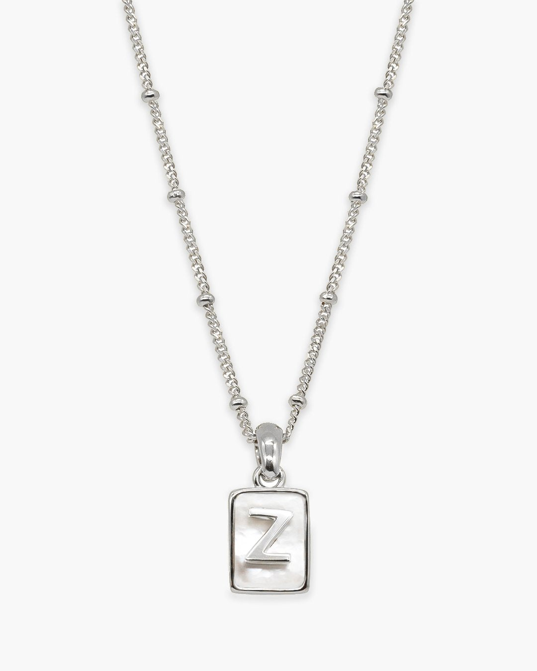 Love Letter Pearl Necklace Silver