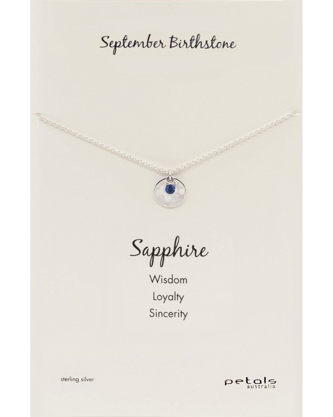 September Sapphire Necklace