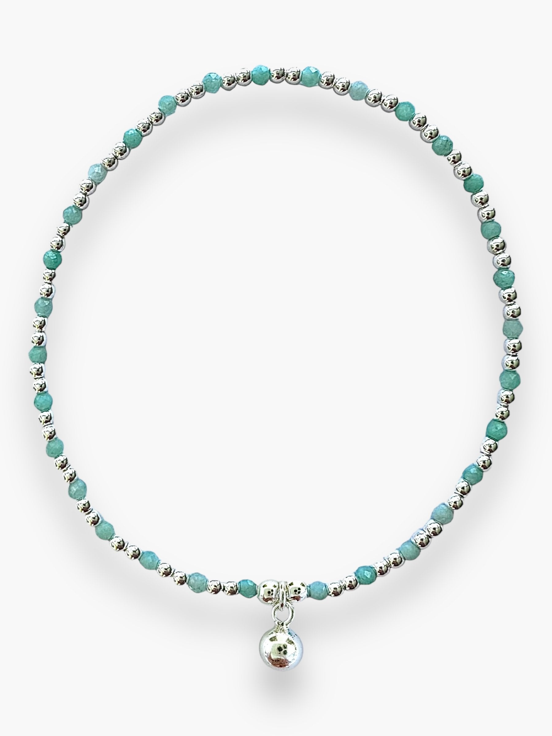 Amazonite- SS Ball Blt