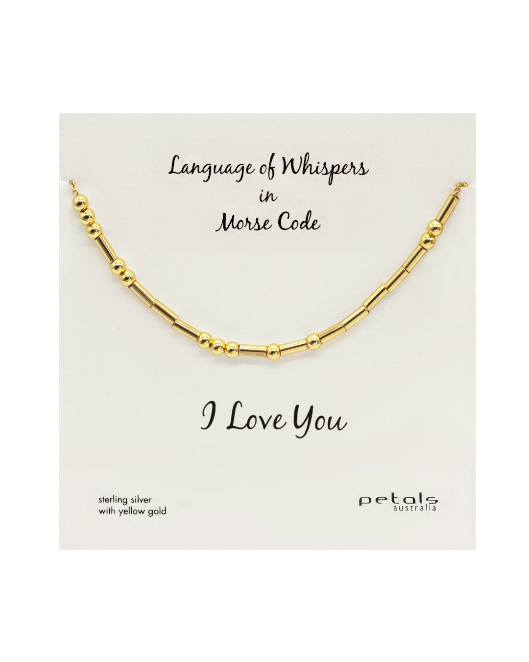 I Love You Morse Code Bracelet