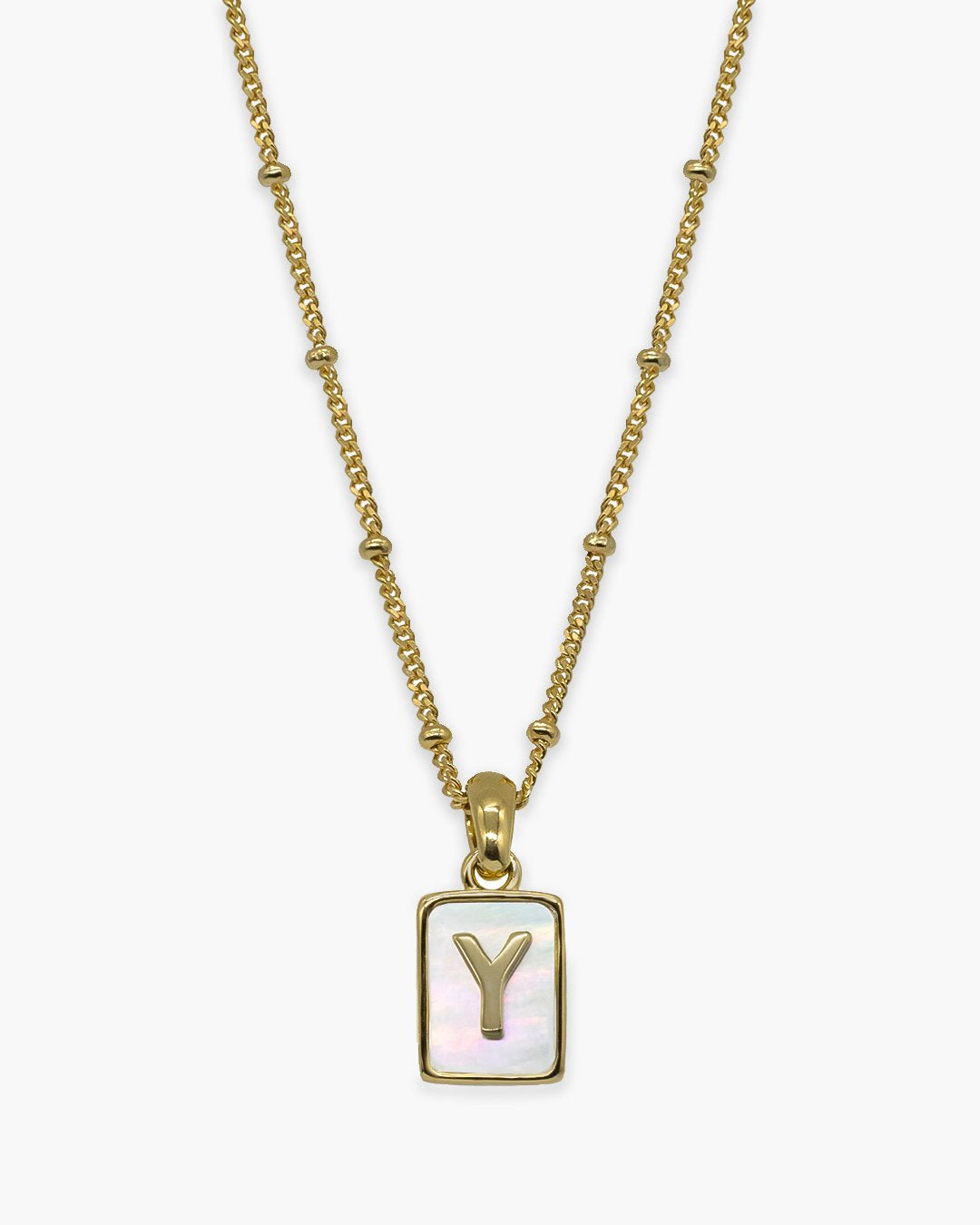 Love Letter Pearl Necklace Gold