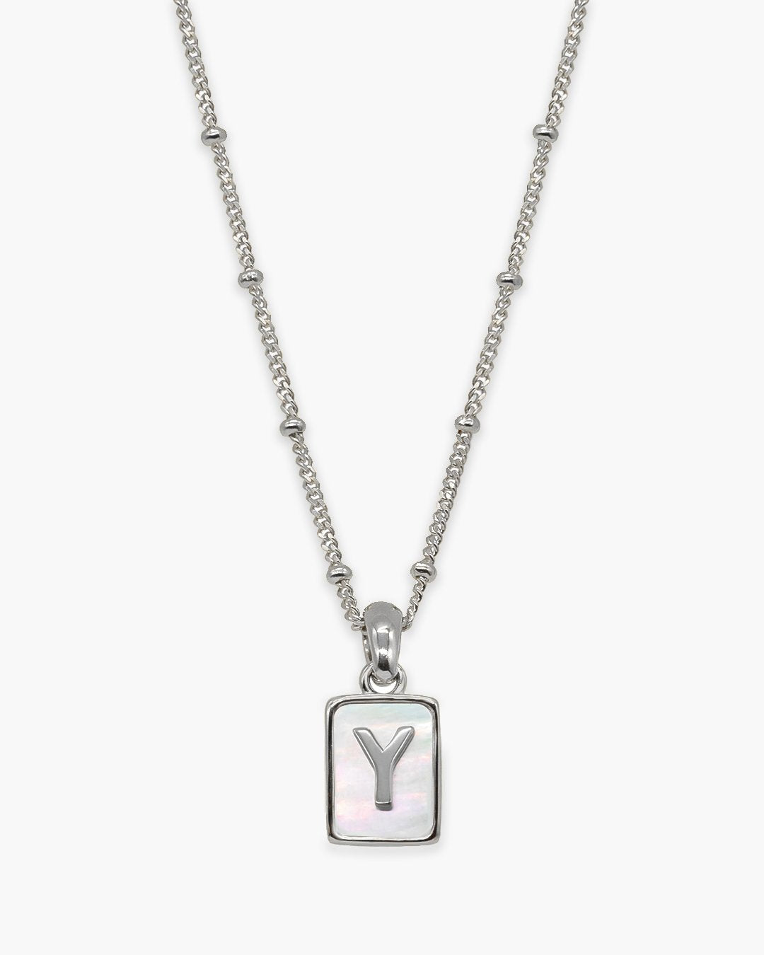 Love Letter Pearl Necklace Silver