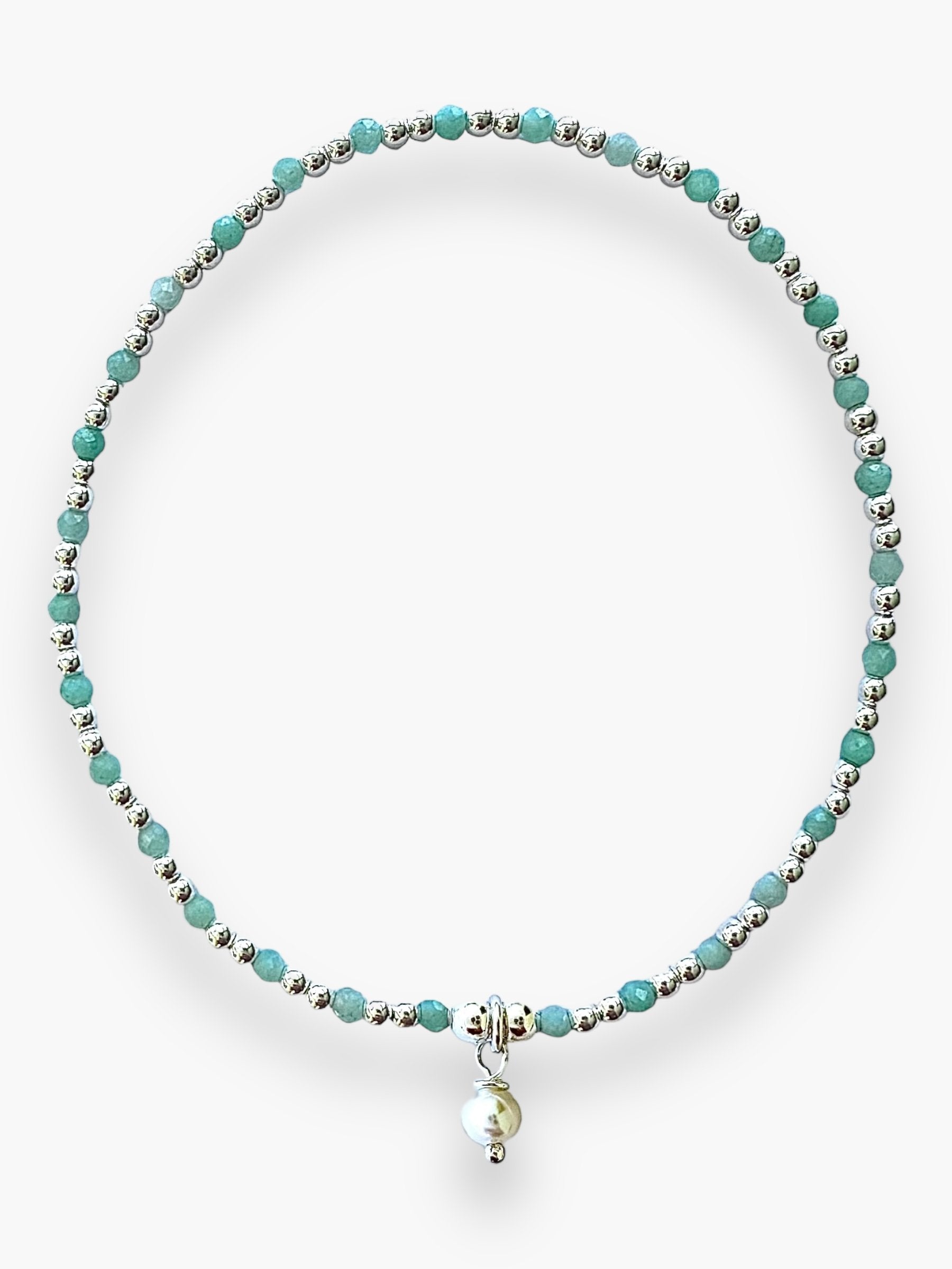 Amazonite- SS Pearl Blt